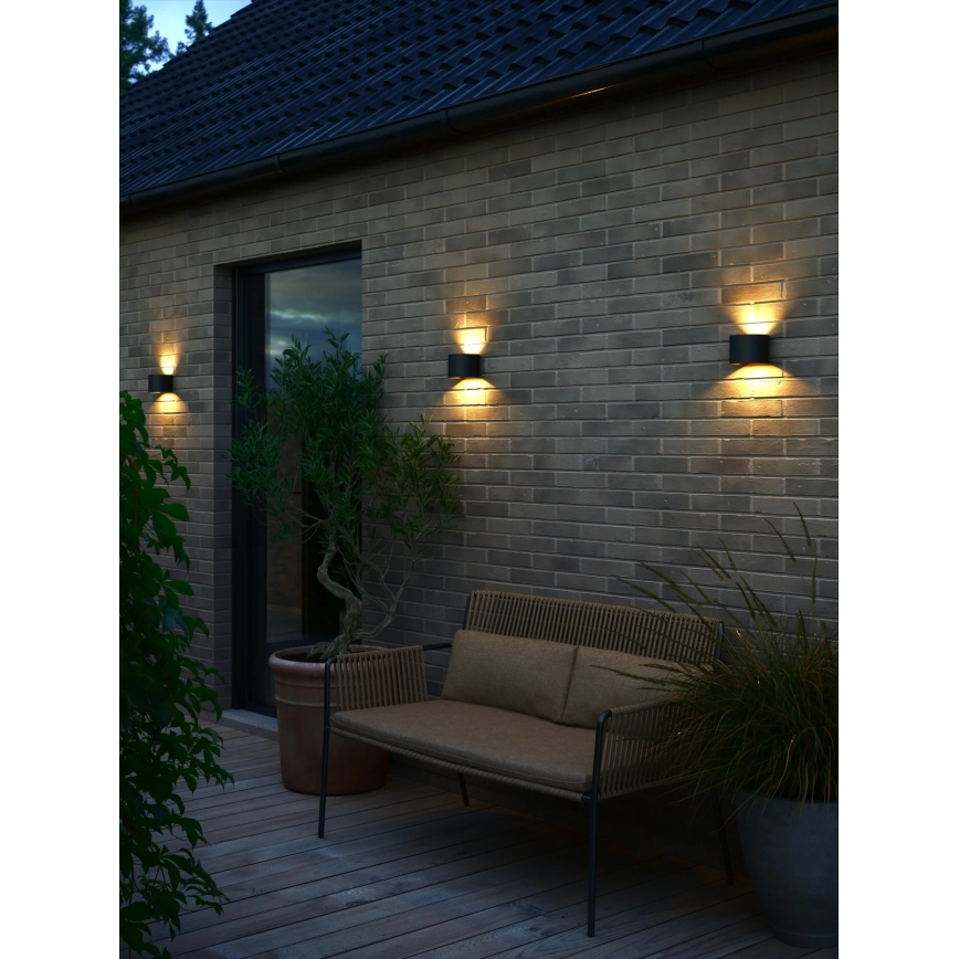 Nordlux - LED vonkajšie nástenné svietidlo MILDA LED/4,9W/230V IP44 čierne