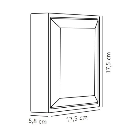 Nordlux - LED Vonkajšie nástenné svietidlo OLIVER LED/9W/230V IP54 17,5x17,5 cm