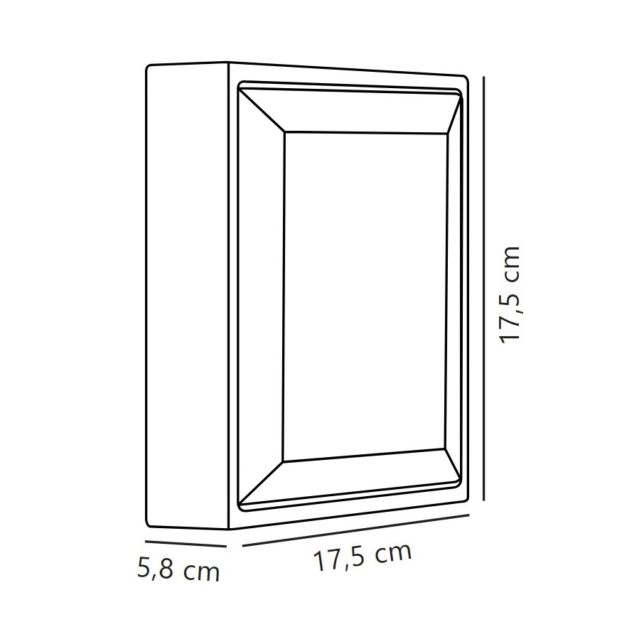 Nordlux - LED Vonkajšie nástenné svietidlo OLIVER LED/9W/230V IP54 17,5x17,5 cm
