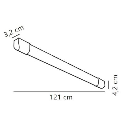 Nordlux - LED Žiarivkové svietidlo ARLINGTON LED/18W/230V 121 cm