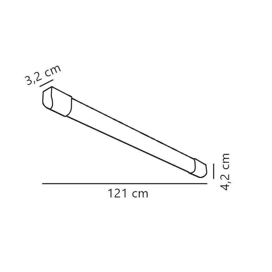 Nordlux - LED Žiarivkové svietidlo ARLINGTON LED/18W/230V 121 cm