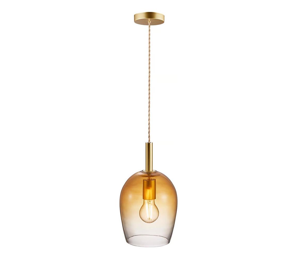 Nordlux - Luster na lane UMA 1xE27/40W/230V pr. 18 cm hnedá/dymová 2112703027