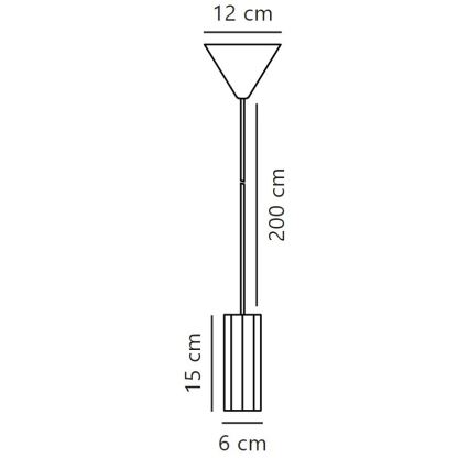 Nordlux - Luster na lanku ALANIS 1xGU10/15W/230V