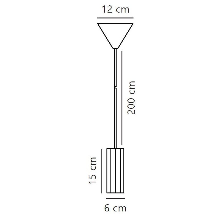 Nordlux - Luster na lanku ALANIS 1xGU10/15W/230V