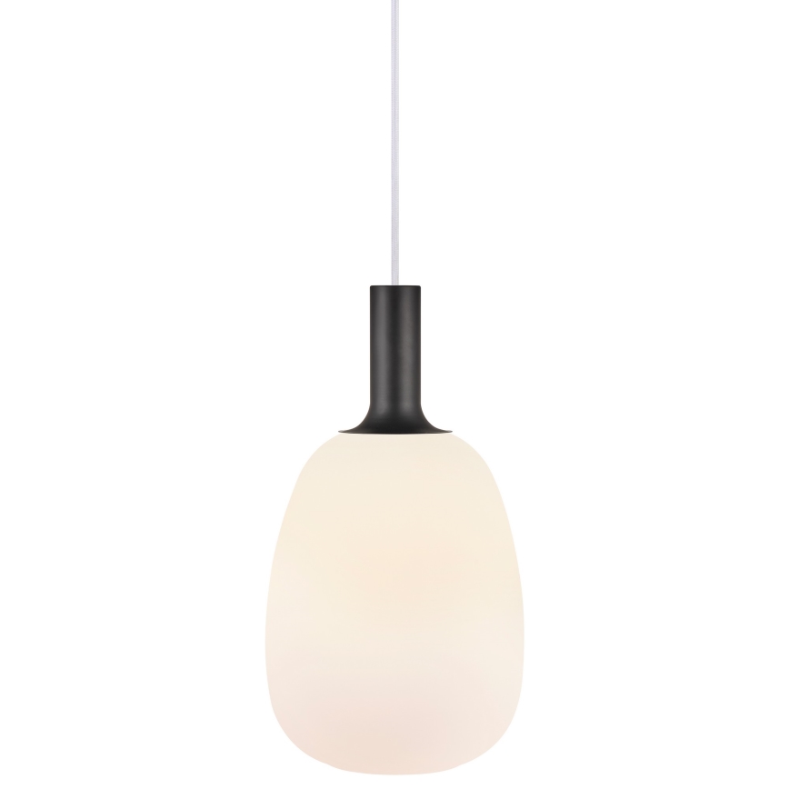 Nordlux - Luster na lanku ALTON 1xE27/60W/230V biela/čierna/mosadz