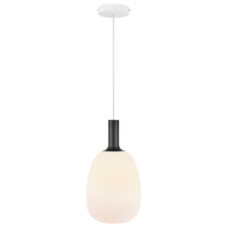 Nordlux - Luster na lanku ALTON 1xE27/60W/230V biela/čierna/mosadz