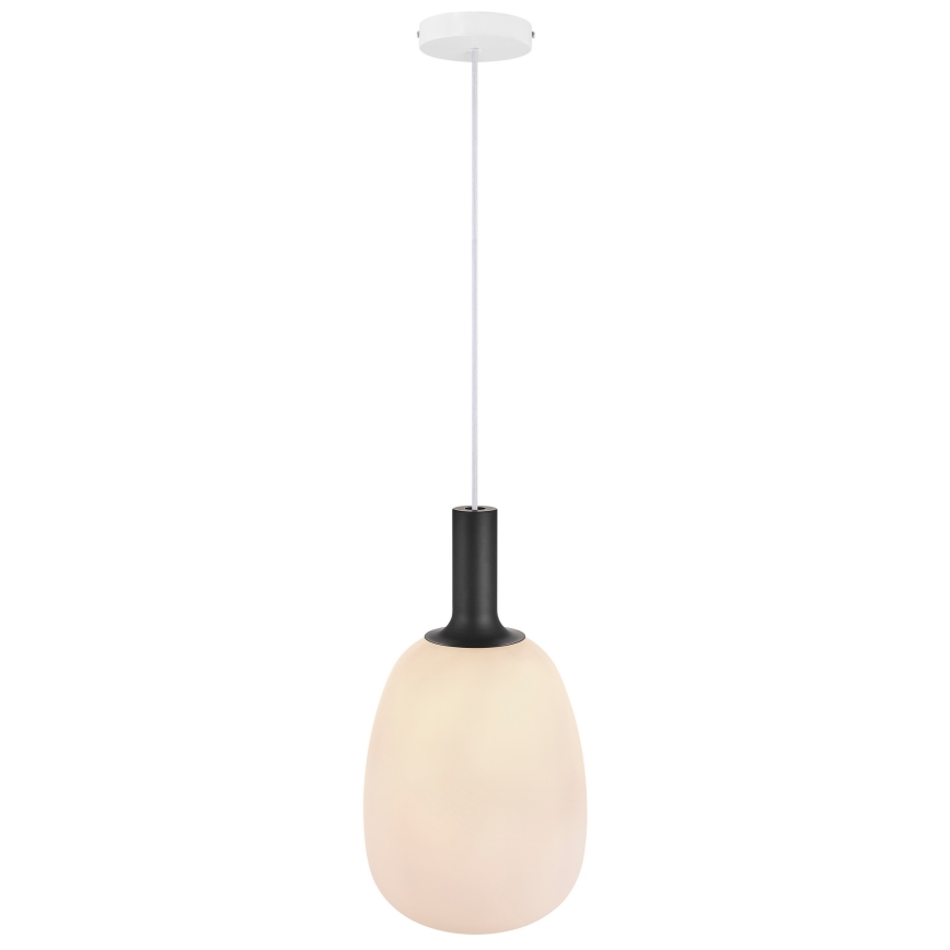 Nordlux - Luster na lanku ALTON 1xE27/60W/230V biela/čierna/mosadz