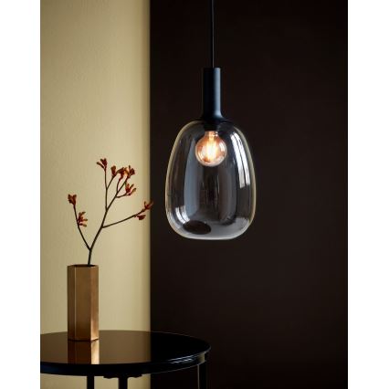 Nordlux - Luster na lanku ALTON 1xE27/60W/230V čierna