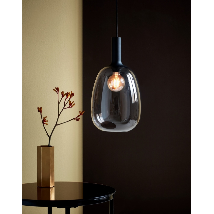 Nordlux - Luster na lanku ALTON 1xE27/60W/230V čierna