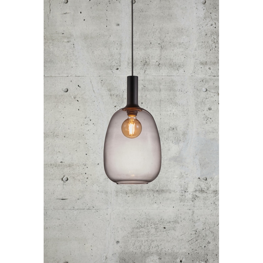Nordlux - Luster na lanku ALTON 1xE27/60W/230V čierna