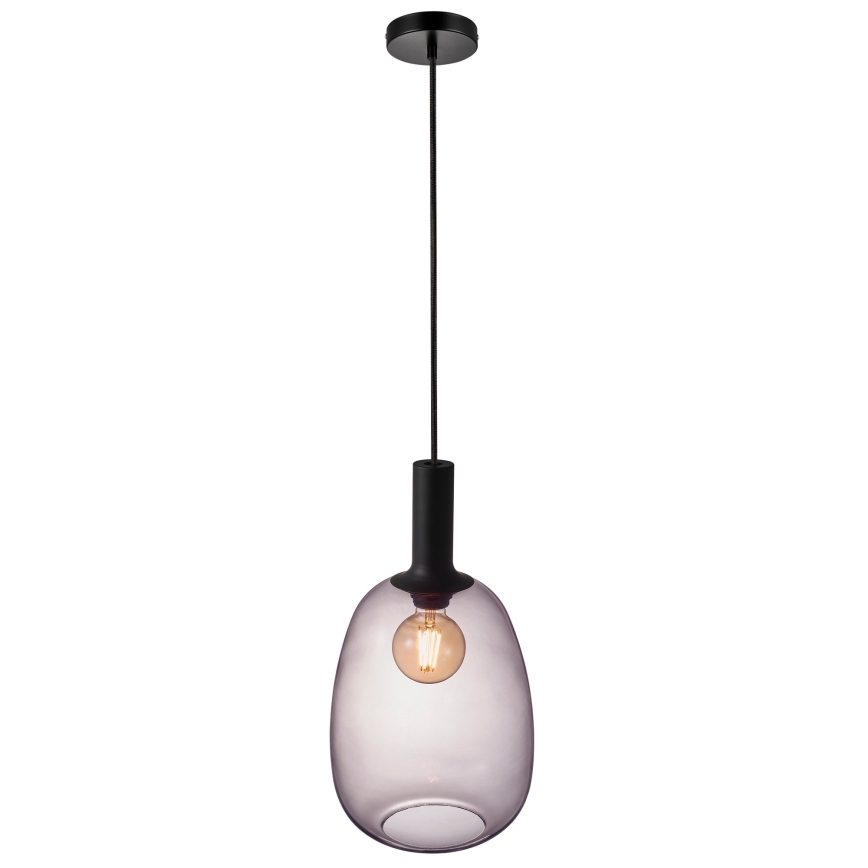 Nordlux - Luster na lanku ALTON 1xE27/60W/230V čierna