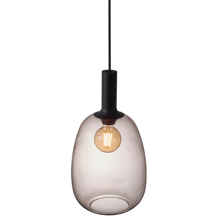 Nordlux - Luster na lanku ALTON 1xE27/60W/230V čierna