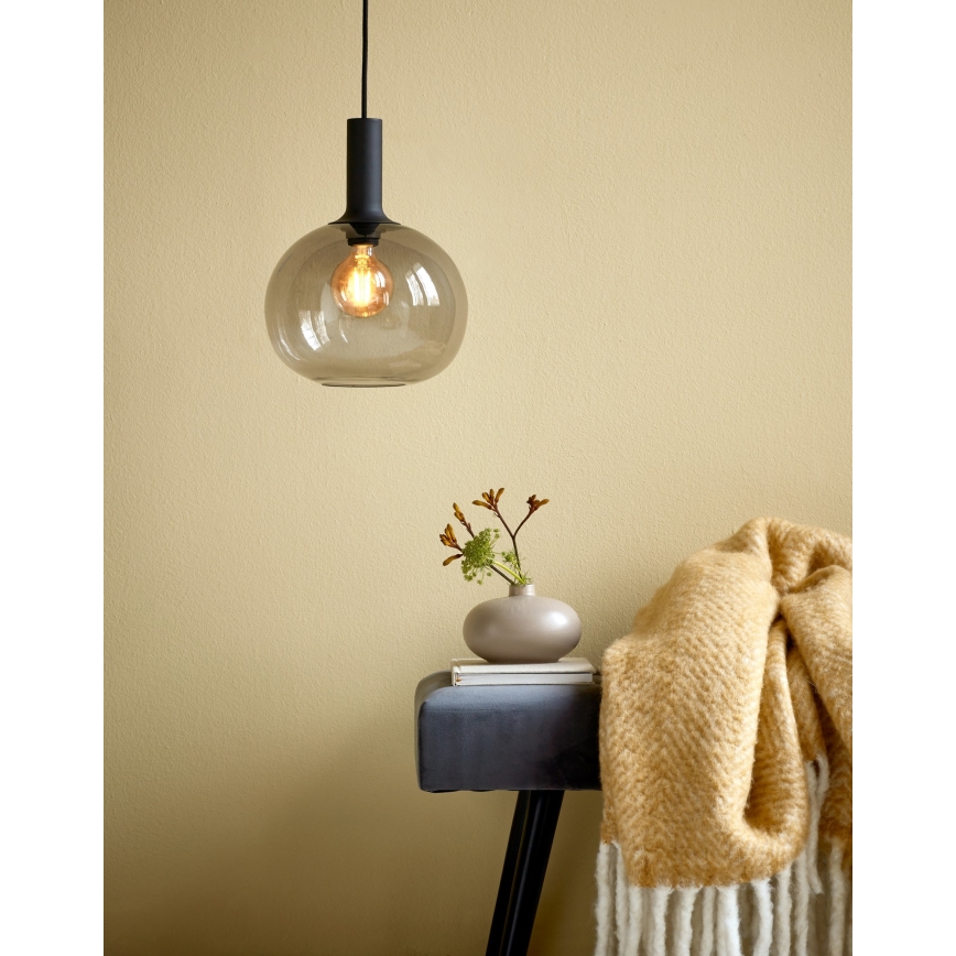 Nordlux - Luster na lanku ALTON 1xE27/60W/230V čierna