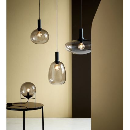 Nordlux - Luster na lanku ALTON 1xE27/60W/230V čierna