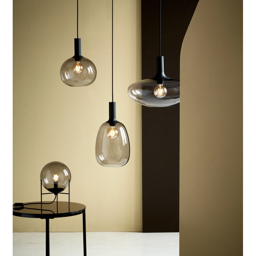 Nordlux - Luster na lanku ALTON 1xE27/60W/230V čierna