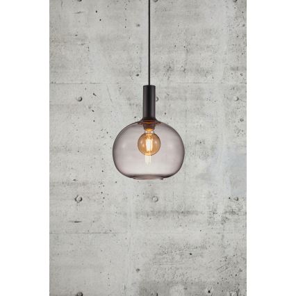 Nordlux - Luster na lanku ALTON 1xE27/60W/230V čierna
