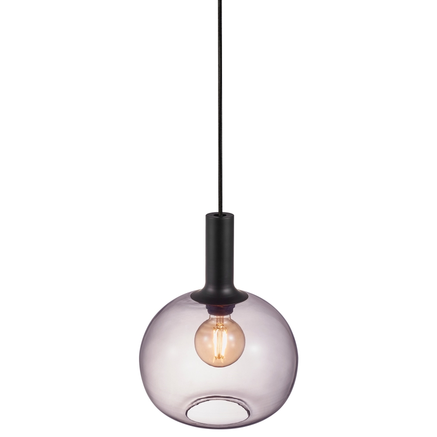 Nordlux - Luster na lanku ALTON 1xE27/60W/230V čierna