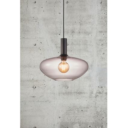 Nordlux - Luster na lanku ALTON 1xE27/60W/230V čierna