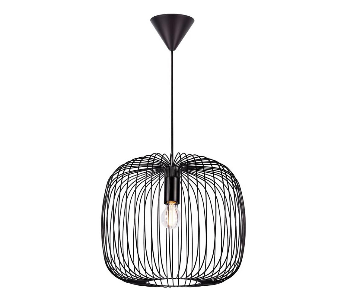 Nordlux - Luster na lanku BERONI 1xE27/60W/230V čierny pr. 40 cm 2213313003