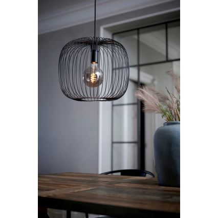 Nordlux - Luster na lanku BERONI 1xE27/60W/230V čierny pr. 40 cm
