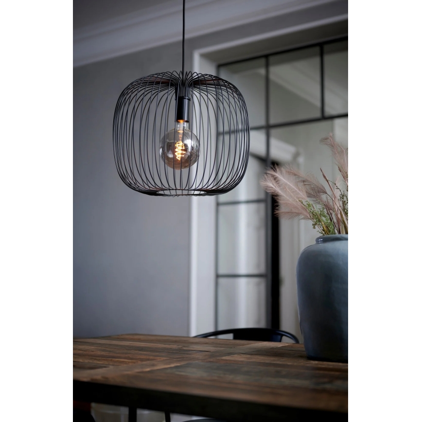 Nordlux - Luster na lanku BERONI 1xE27/60W/230V čierny pr. 40 cm