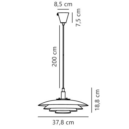 Nordlux - Luster na lanku BRETAGNE 1xG9/25W/230V biela