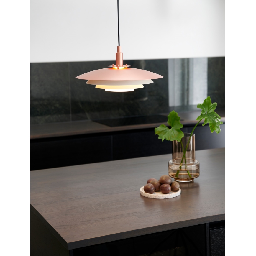 Nordlux - Luster na lanku BRETAGNE 1xG9/25W/230V rose gold