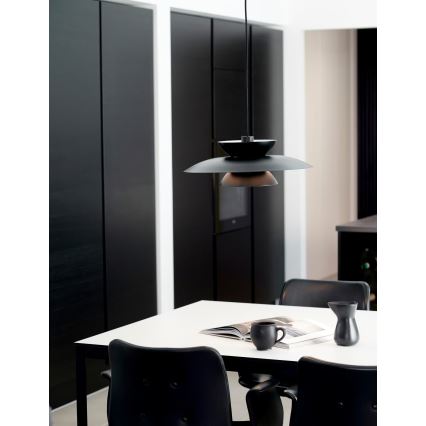 Nordlux - Luster na lanku CARMEN 1xE27/40W/230V čierna