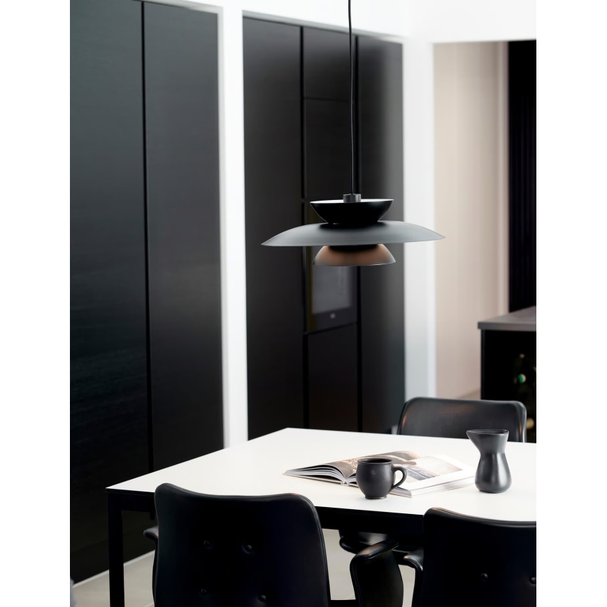 Nordlux - Luster na lanku CARMEN 1xE27/40W/230V čierna
