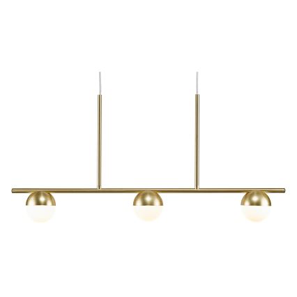 Nordlux - Luster na lanku CONTINA 3xG9/5W/230V mosadz