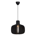 Nordlux - Luster na lanku HAZO 1xE27/60W/230V čierny