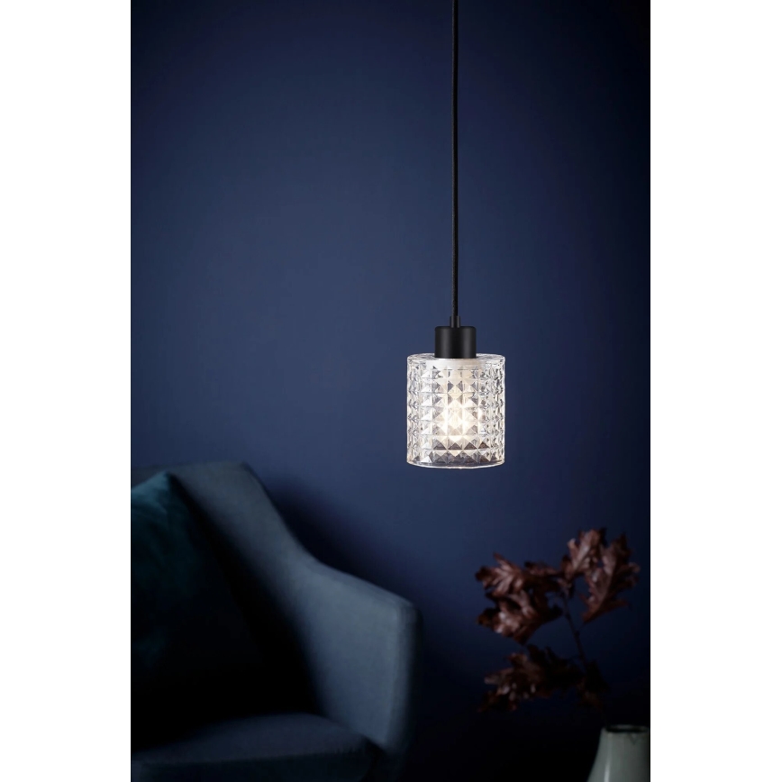 Nordlux - Luster na lanku HOLLYWOOD 1xE27/60W/230V pr. 10,8 cm číra