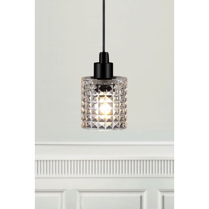 Nordlux - Luster na lanku HOLLYWOOD 1xE27/60W/230V pr. 10,8 cm číra