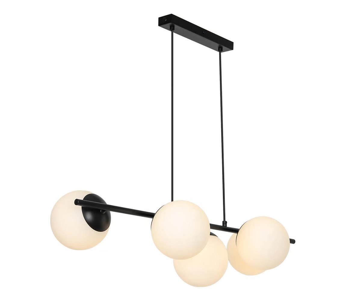 Nordlux - Luster na lanku LILLY 5xE14/10W/230V čierna 2612623003