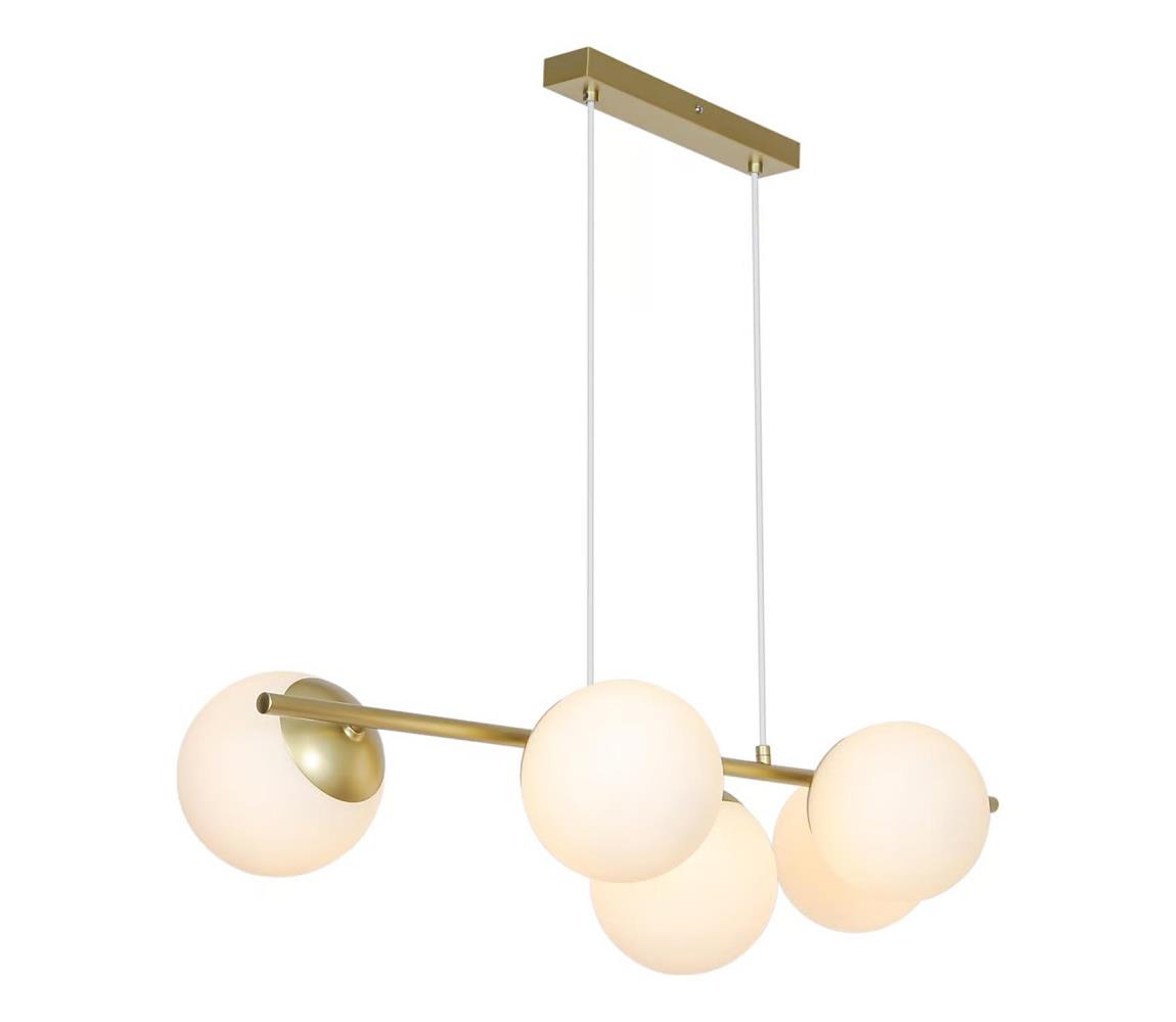 Nordlux - Luster na lanku LILLY 5xE14/10W/230V mosadz 2612623035