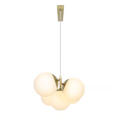 Nordlux - Luster na lanku LILLY 5xE14/10W/230V mosadz