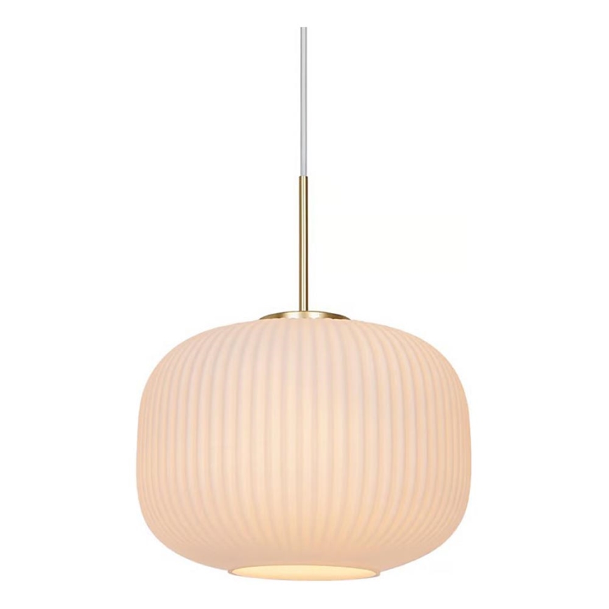 Nordlux - Luster na lanku MILFORD 1xE27/40W/230V pr. 30 cm biela