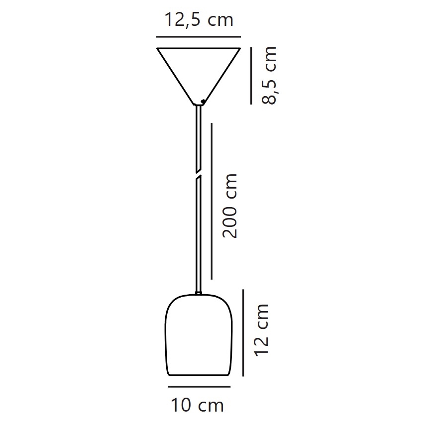 Nordlux - Luster na lanku NOTTI 1xE27/25W/230V oranžová