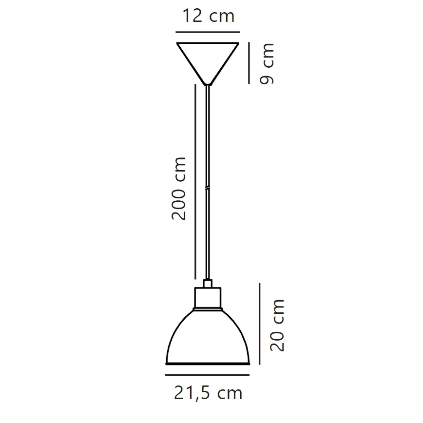 Nordlux - Luster na lanku POP 1xE27/40W/230V antracit