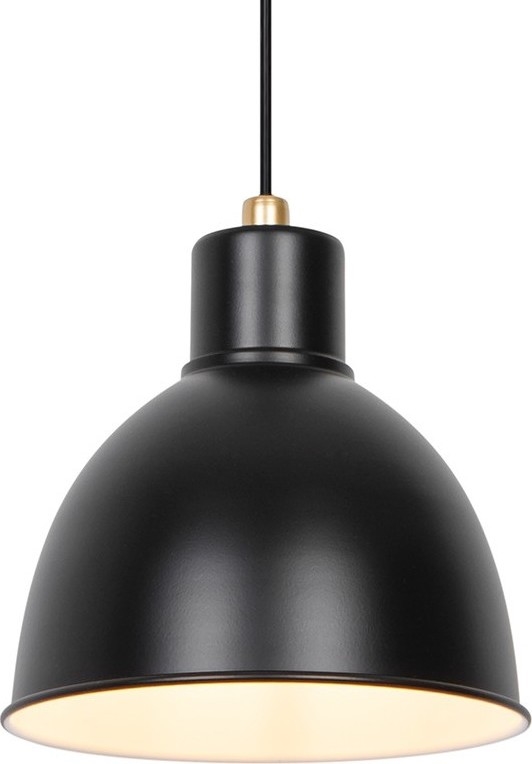 Nordlux - Luster na lanku POP 1xE27/40W/230V čierna/zlatá