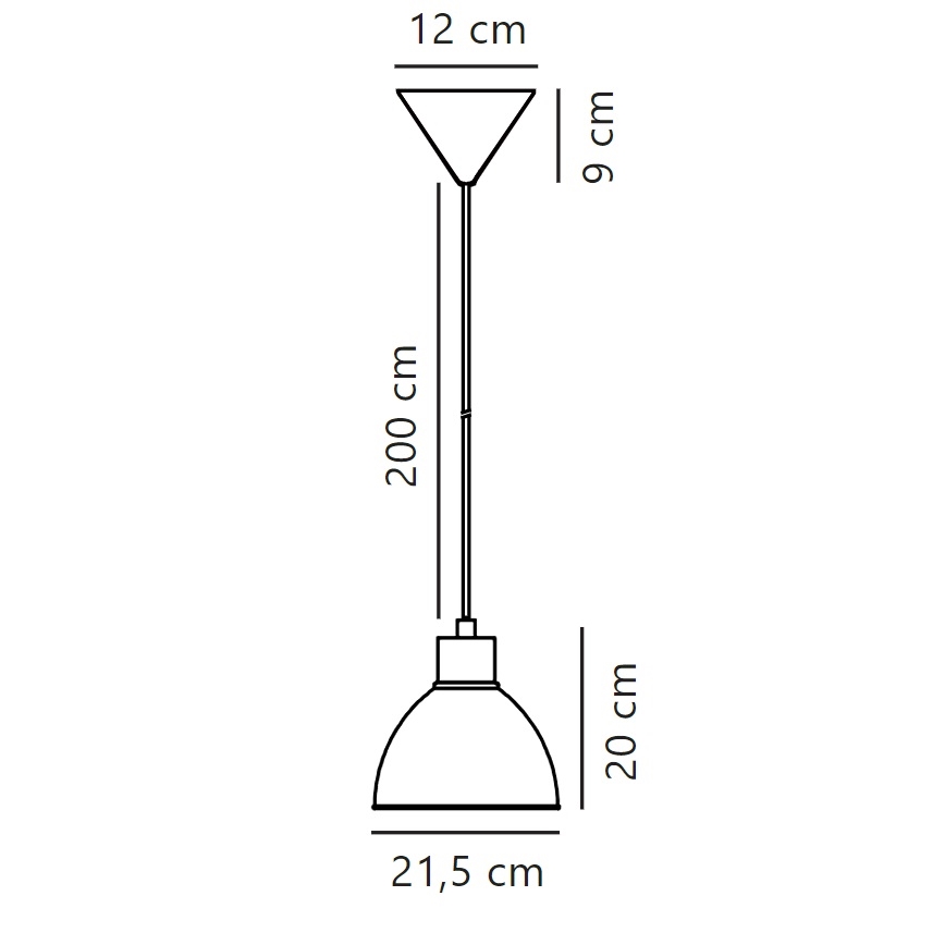 Nordlux - Luster na lanku POP 1xE27/40W/230V mintová