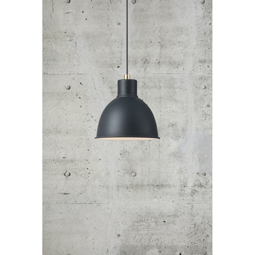 Nordlux - Luster na lanku POP 1xE27/60W/230V čierna