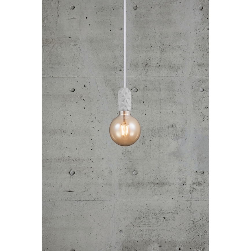 Nordlux - Napájací kábel HANG 1xE27/40W/230V biela