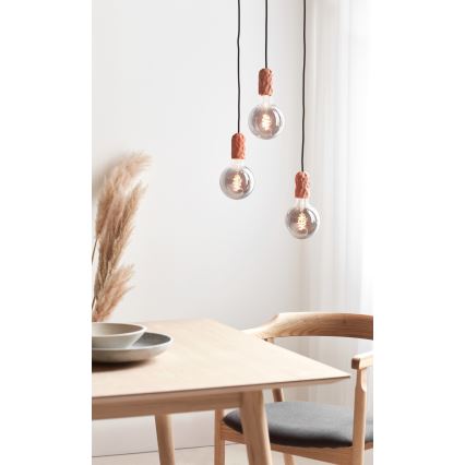 Nordlux - Napájací kábel HANG 1xE27/40W/230V medená/čierna