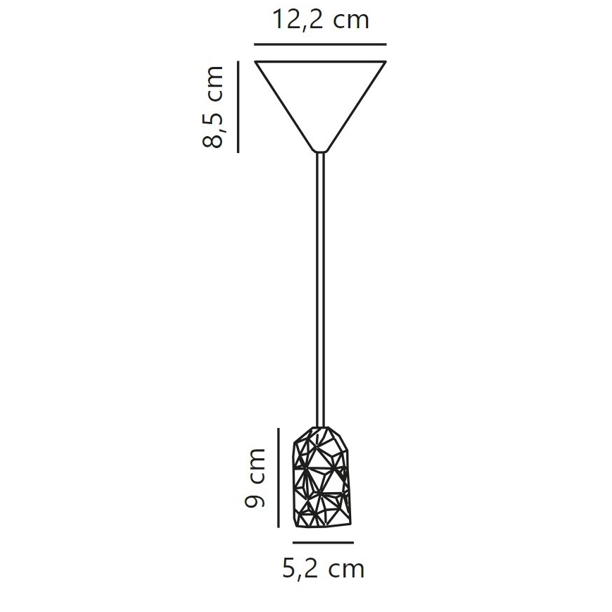 Nordlux - Napájací kábel HANG 1xE27/40W/230V šedá/čierna