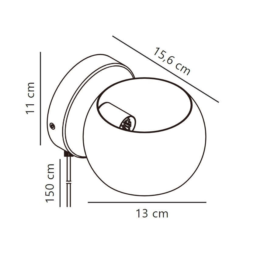 Nordlux - Nastaviteľné nástenné bodové svietidlo BELIR 1xG9/5W/230V biela