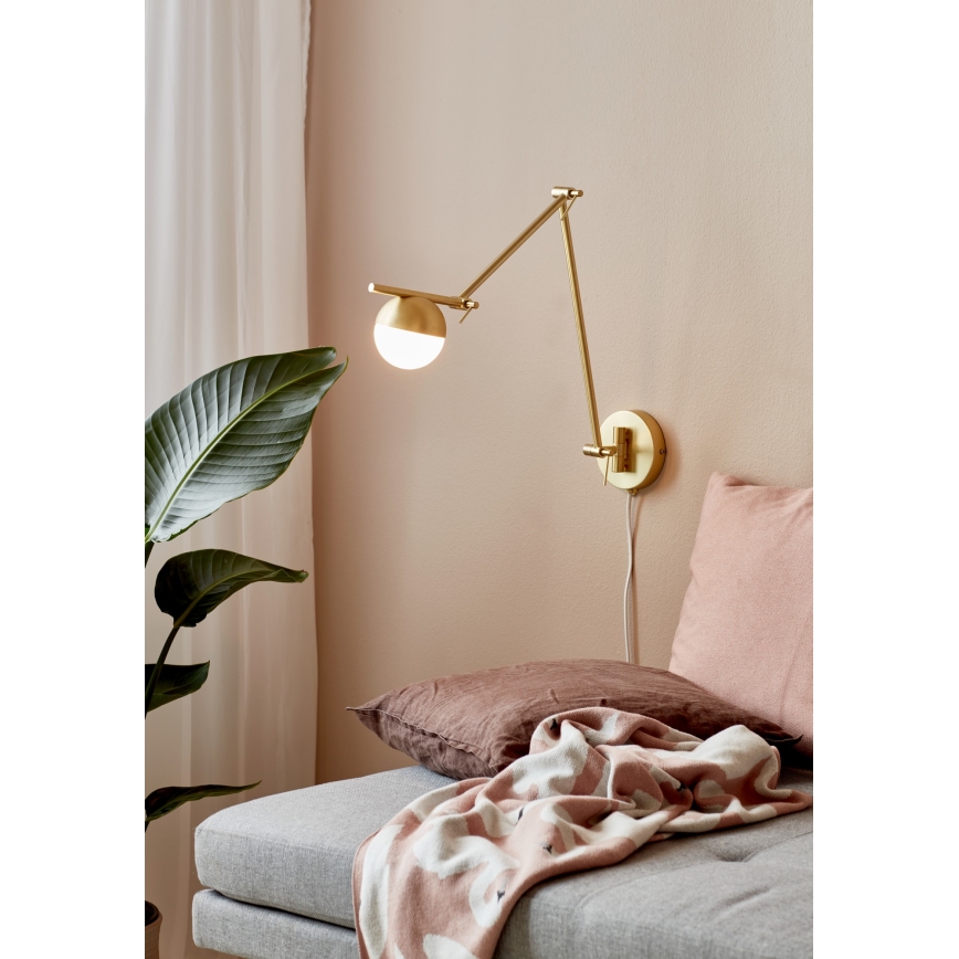 Nordlux - Nástenná lampa CONTINA 1xG9/5W/230V mosadz