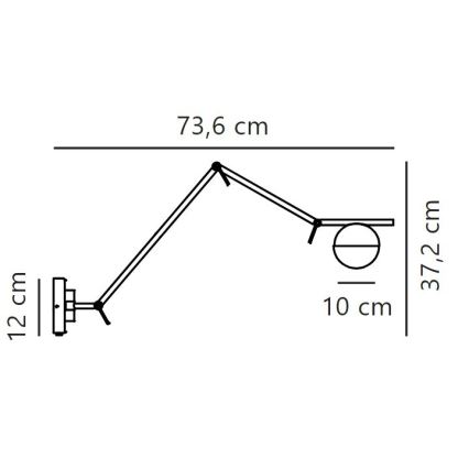 Nordlux - Nástenná lampa CONTINA 1xG9/5W/230V mosadz