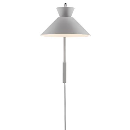 Nordlux - Nástenná lampa DIAL 1xE27/40W/230V šedá