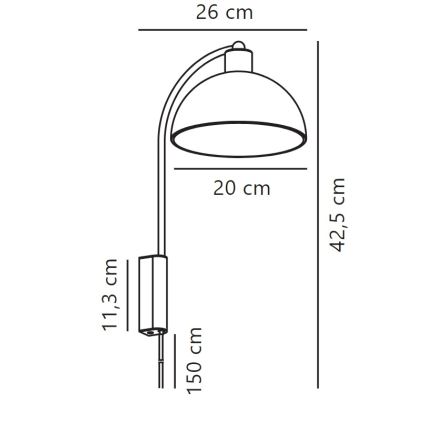 Nordlux - Nástenná lampa ELLEN 1xE14/40W/230V lesklý chróm